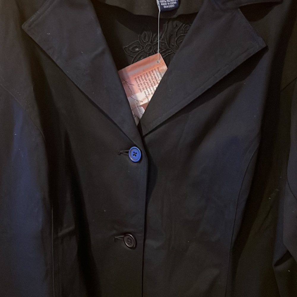 Susan Graver Black Blazer size 1X - Picture 2 of 8